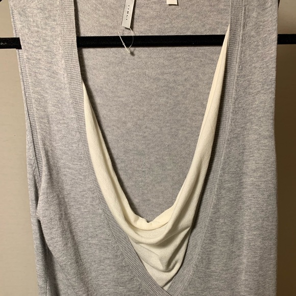 Iisli heather grey and cream dress - Picture 3 of 4